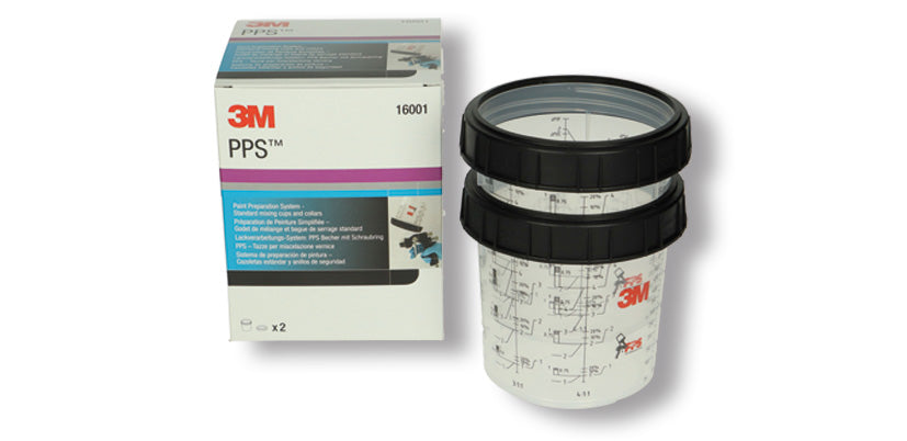 PPS Mischbecher 0,6 lt. mit Verschlussring  16001