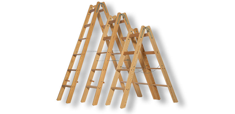 Holz-Stufenstehleiter ERGO  Serie 611